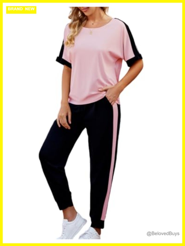 Women 2 Piece Outfits Summer Lounge Sets Soft Sweatsuits Trendy Matching Sets